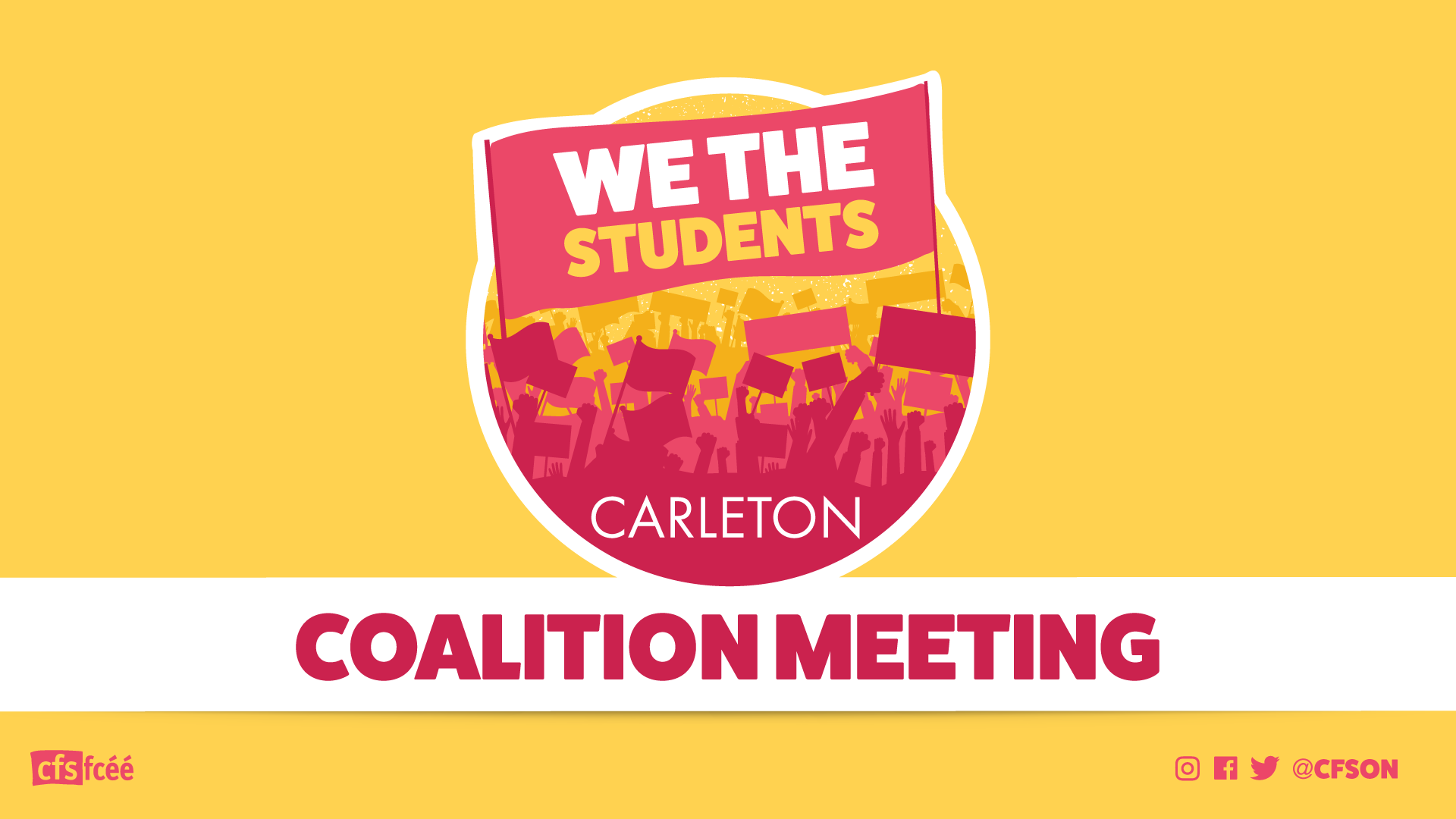 Carleton University Campus Coalition Meeting: March 7