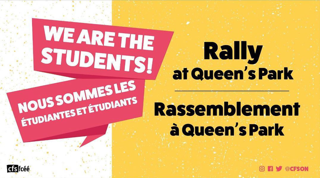 Rally at Queen's Park: Feb 19 at noon